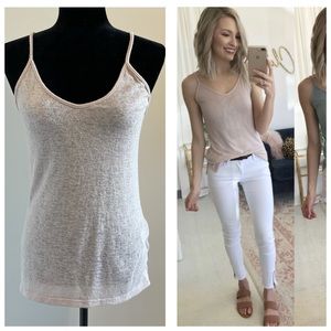 NWT Adeline Boutique | Blush Pink Tank Top | M